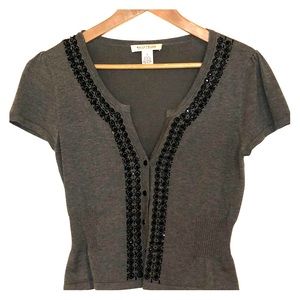 White House/Black Market Beaded Sweater